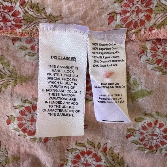 Organic cotton block print dress - Picture 6 of 6